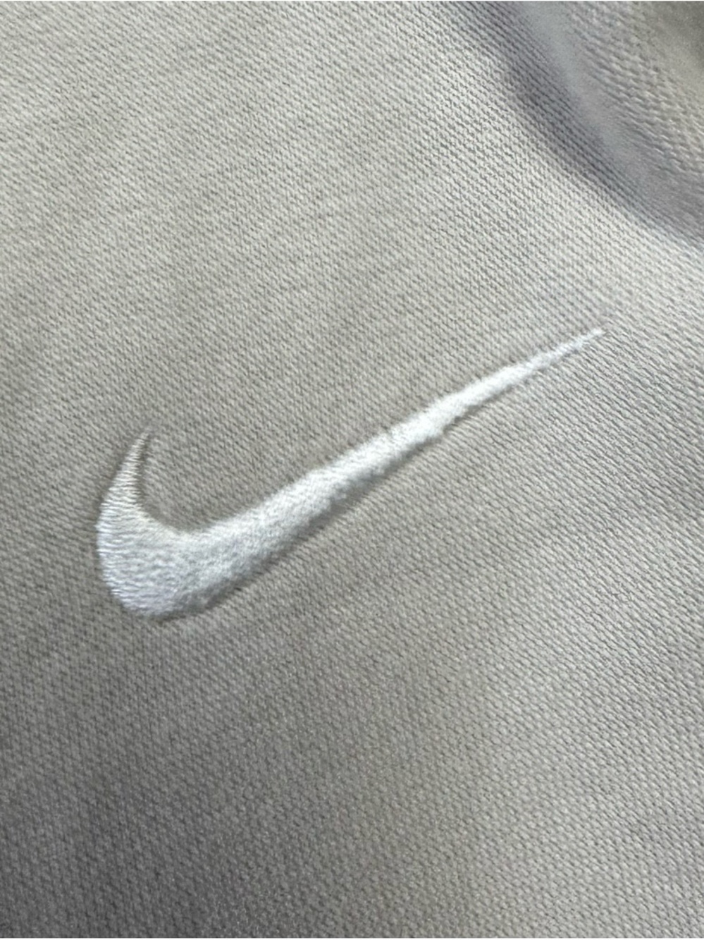 Nike Off-White Oatmeal Fleece Joggers XS Neutral Athleisure Lounge Cozy Minimal - Picture 6 of 8